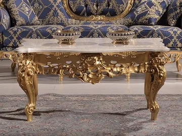 MARIA - Rectangular solid wood coffee table by Guerra Vanni - view 2